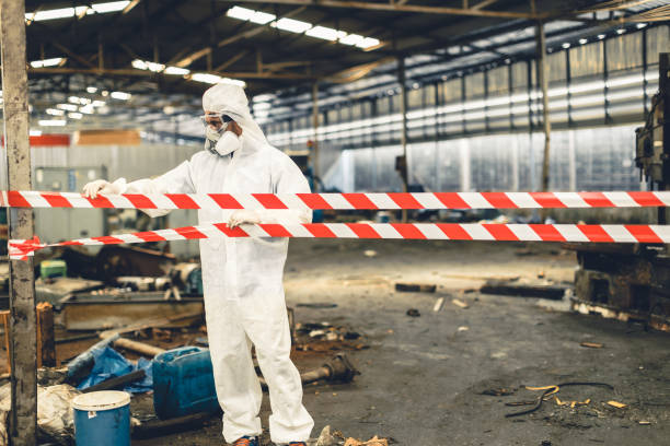 Professional Trauma Scene Cleanup technician working in Portland, MI